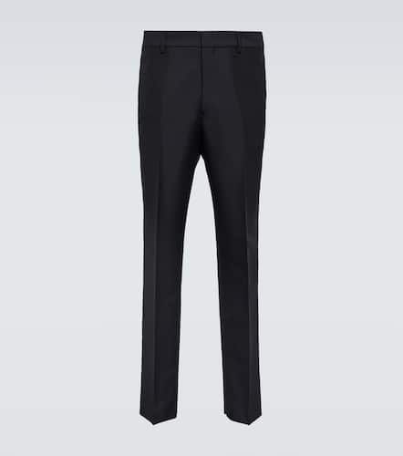 Pantalon slim en mohair et laine - Prada - Modalova