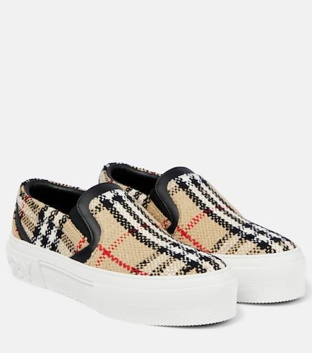 Baskets Vintage Check en bouclé - Burberry - Modalova
