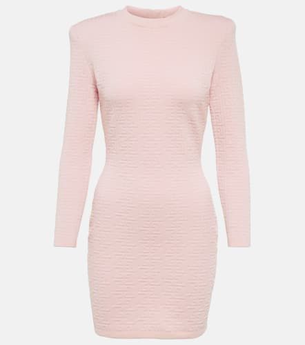 Robe en jacquard de laine mélangée - Balmain - Modalova