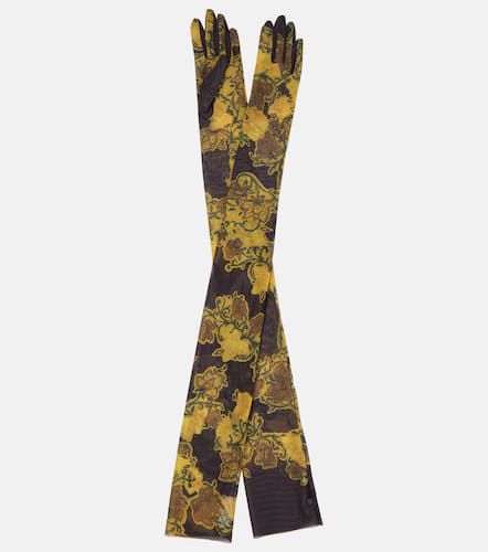 Gants en résille à fleurs - Dries Van Noten - Modalova