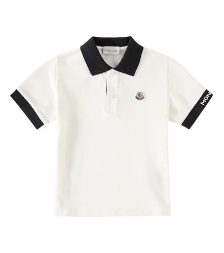 Polo en coton à logo - Moncler Enfant - Modalova