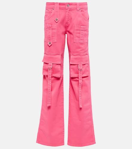 Pantalon cargo à taille basse en jean - Blumarine - Modalova