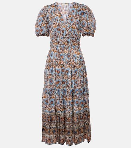 Robe midi Ilana en coton mélangé à imprimé - Ulla Johnson - Modalova