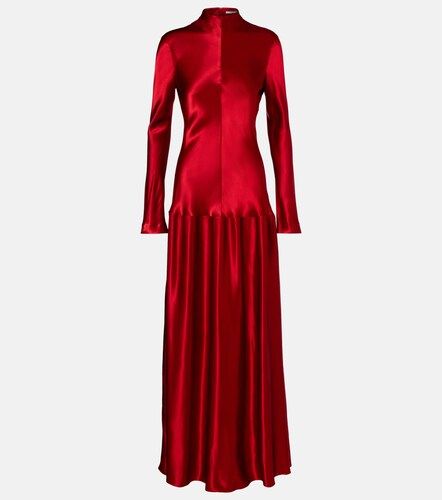 Fforme Robe longue Mila en satin - Fforme - Modalova