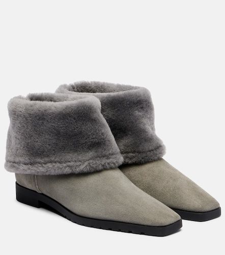 Bottines en daim et shearling - Toteme - Modalova