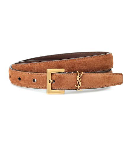 Ceinture Cassandre 20 en daim - Saint Laurent - Modalova