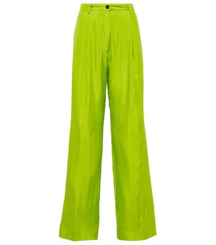 Pantalon ample en coton et soie - Dries Van Noten - Modalova