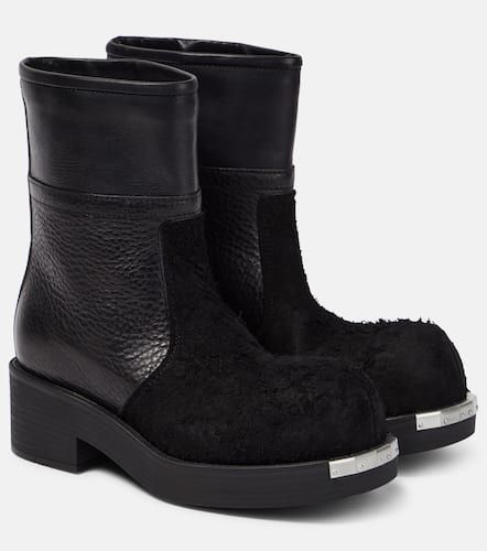 Bottines en cuir et daim - MM6 Maison Margiela - Modalova