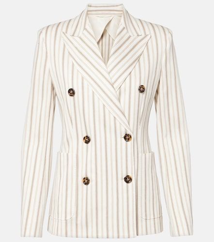 Blazer Pensile rayé en coton et lin - Max Mara - Modalova