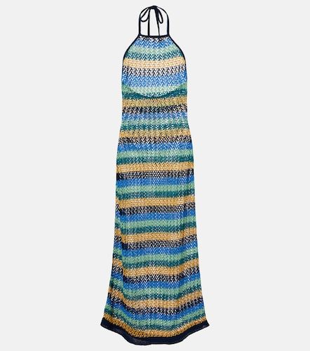 Robe longue rayée en coton mélangé - Etro - Modalova