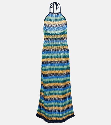Robe longue rayée en coton mélangé - Etro - Modalova