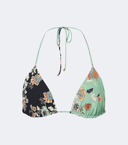 Haut de bikini triangle à fleurs - Roberto Cavalli - Modalova