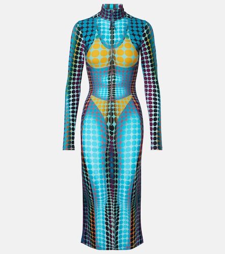 Robe midi imprimée - Jean Paul Gaultier - Modalova