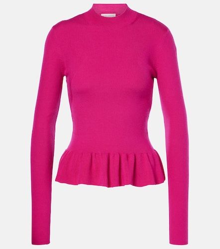 Pull en laine mélangée à volants - Nina Ricci - Modalova