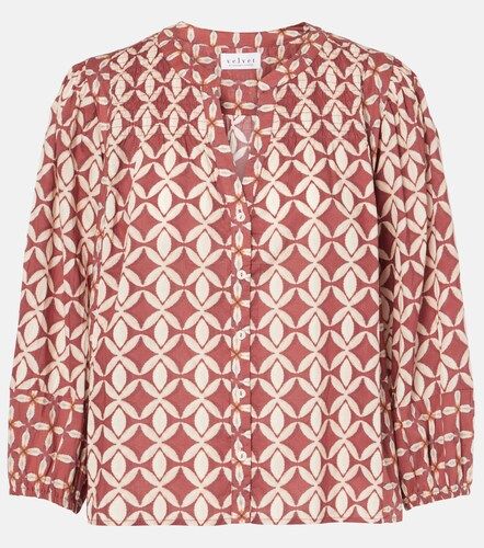 Blouse Haddon en coton à imprimé - Velvet - Modalova