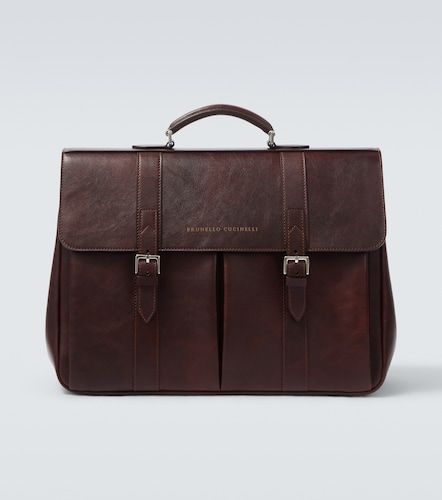 Porte-documents en cuir - Brunello Cucinelli - Modalova