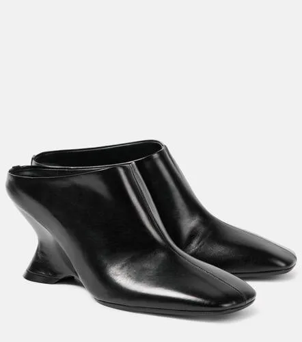 Mules compensées en cuir - Dries Van Noten - Modalova