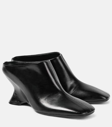 Mules compensées en cuir - Dries Van Noten - Modalova