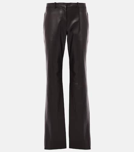 Pantalon droit Selviese en cuir - The Row - Modalova