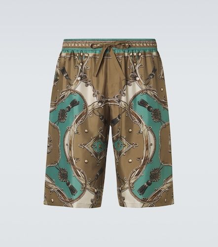 Bermuda imprimé en soie - Dolce&Gabbana - Modalova