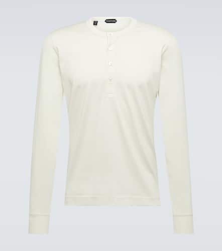 Top Henley en soie et coton - Tom Ford - Modalova