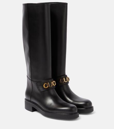 Gucci Bottes en cuir à logo - Gucci - Modalova