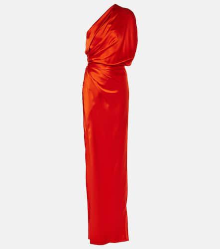 Robe longue asymétrique en satin de soie - The Sei - Modalova