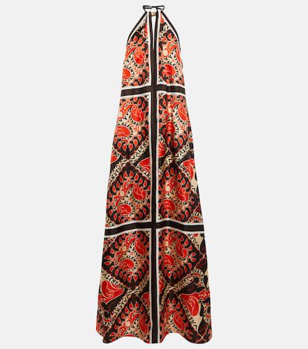 Robe longue Mini Bandana imprimée en soie - Valentino - Modalova