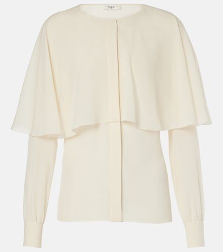 Chloé Blouse en soie à cape - Chloe - Modalova