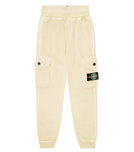 Pantalon de survêtement en coton - Stone Island Junior - Modalova