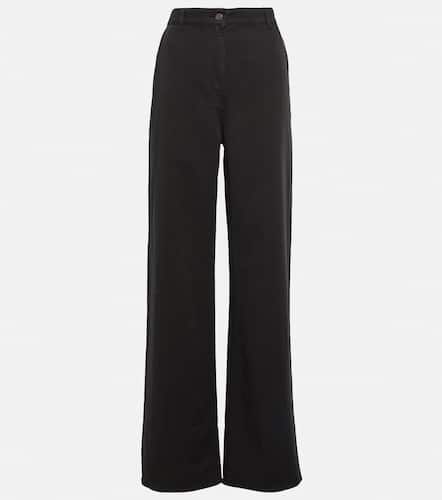 Pantalon droit Delton en coton et lin - The Row - Modalova