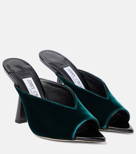 Mules Maryanne 100 en velours - Jimmy Choo - Modalova