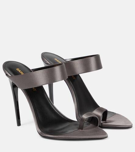 Mules Martha 110 en satin - Saint Laurent - Modalova