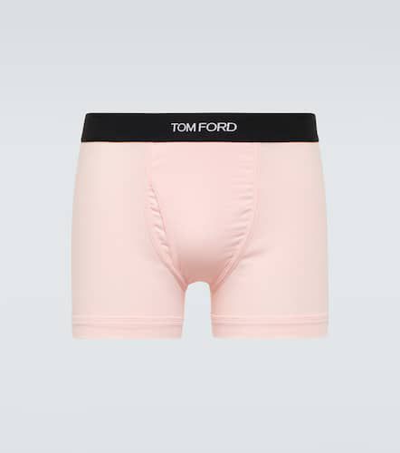 Boxer en coton mélangé à logo - Tom Ford - Modalova