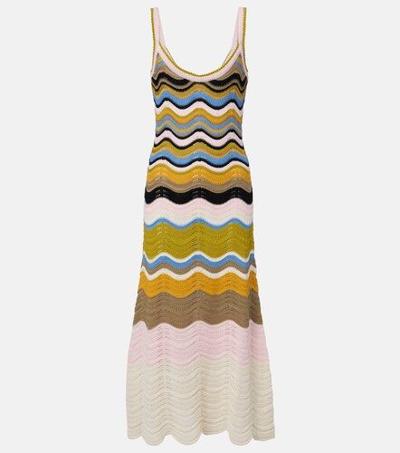 Robe midi en coton à motif chevron - La DoubleJ - Modalova