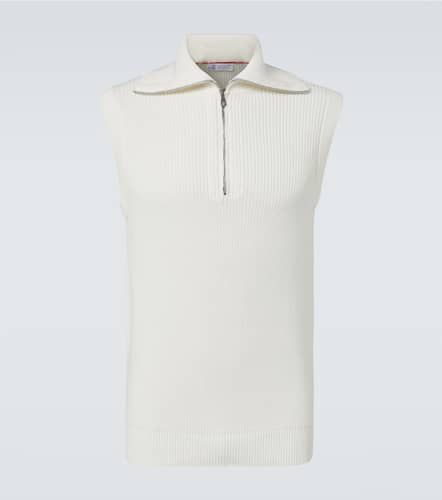 Pull sans manches en coton - Brunello Cucinelli - Modalova