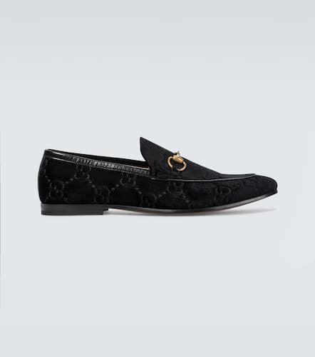 Mocassins Jordaan GG en velours - Gucci - Modalova