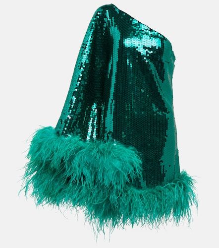 Robe Piccolo Disco Ubud à sequins et plumes - Taller Marmo - Modalova