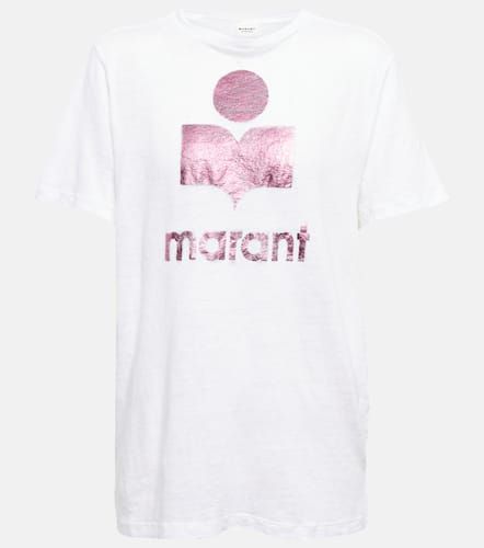 T-shirt Zewel en lin à logo - Marant Etoile - Modalova