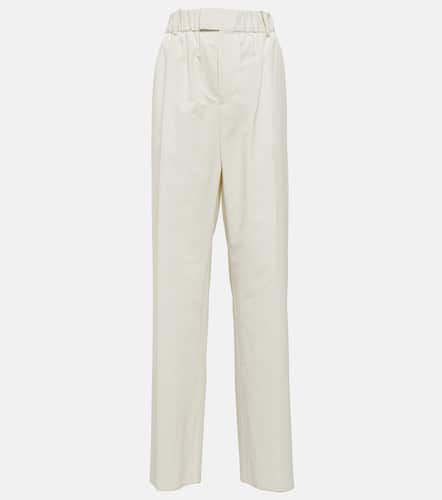 Pantalon ample à taille basse en coton mélangé - Bottega Veneta - Modalova