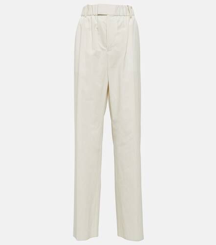 Pantalon ample à taille basse en coton mélangé - Bottega Veneta - Modalova