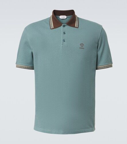 Versace Polo Greca en coton - Versace - Modalova