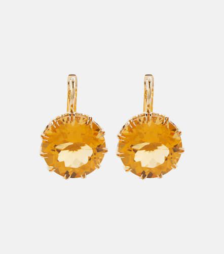 Boucles d'oreilles Crown Medium en or 18 et citrines - Ileana Makri - Modalova