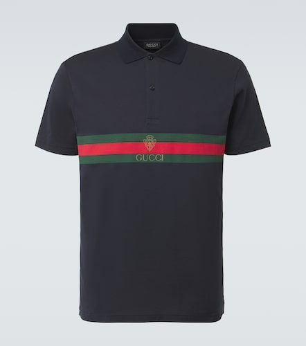 Gucci Polo Web Stripe en coton - Gucci - Modalova