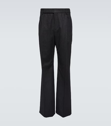 Pantalon évasé rayé en laine - Saint Laurent - Modalova