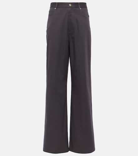 Pantalon ample à taille haute en coton - Loewe - Modalova