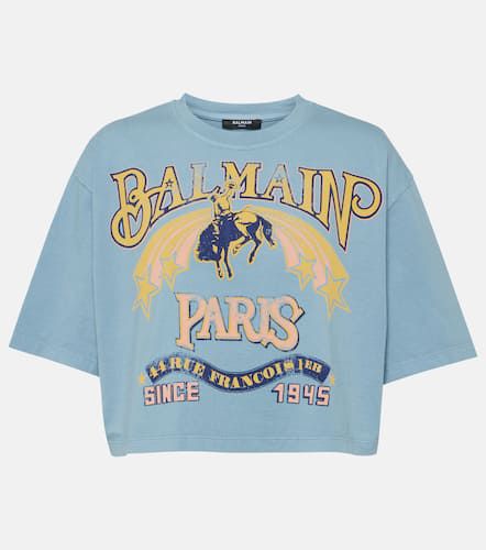 Balmain T-shirt en coton à logo - Balmain - Modalova