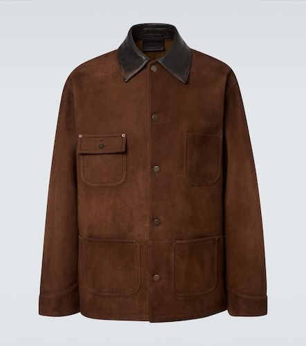 Prada Veste en daim et cuir - Prada - Modalova