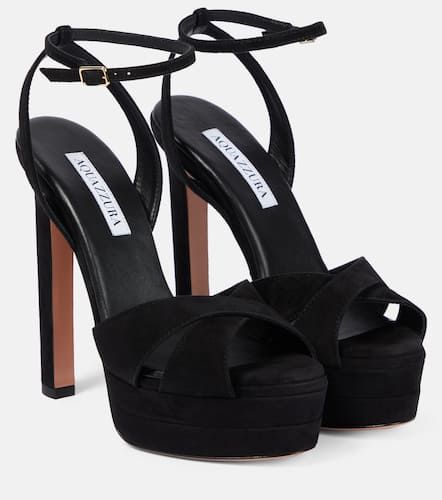 Sandales à plateau en daim - Aquazzura - Modalova