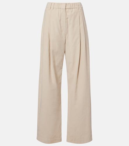 Pantalon ample en coton mélangé - Brunello Cucinelli - Modalova